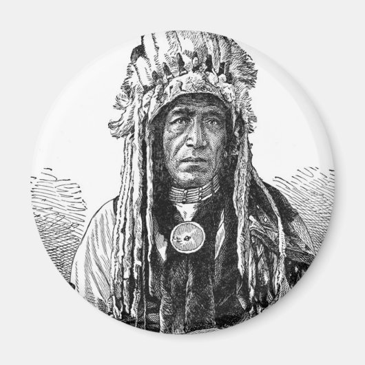 Indische Chief Magnet (Voorkant)