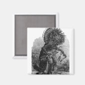 Indische Chief Magnet (Voorkant / Achterkant)