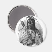 Indische Chief Magnet (Voorkant / Achterkant)