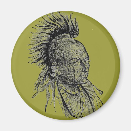 Indische Chief Magnet (Voorkant)