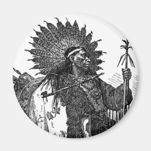 Indische Chief Magnet (Voorkant)