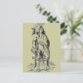 Indische Chief Poscard Briefkaart (Staand voorkant)