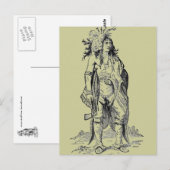 Indische Chief Poscard Briefkaart (Voorkant / Achterkant)
