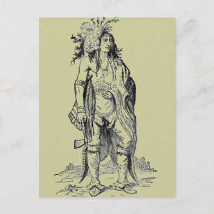 Indische Chief Poscard Briefkaart