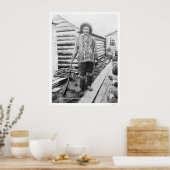 Indische Chief Tanana Alaska 1916 Poster (Keuken)