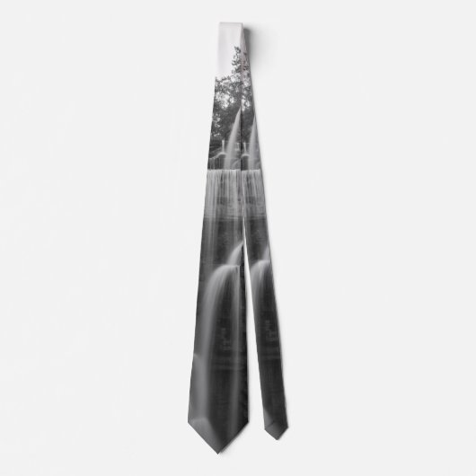 Indische Cliff Herfsten Grayscale Stropdas (Voorkant)