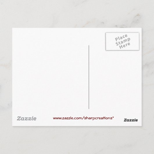 Indische corn briefkaart (Achterkant)