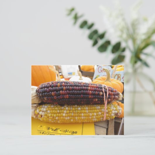 Indische corn briefkaart (Staand voorkant)