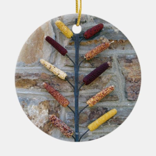 Indische corn keramisch ornament (Voorkant)