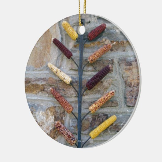 Indische corn keramisch ornament (Links)