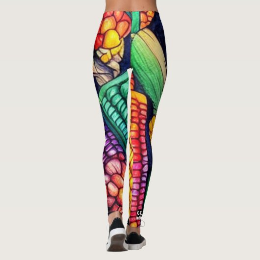 Indische corn leggings (Achterkant)