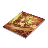 Indische corn met  blik tegeltje (Zijkant)