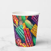 Indische corn papieren bekers (Achterkant)