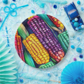 Indische corn papieren bordje (Feest)