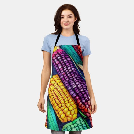 Indische corn schort (Gedragen)