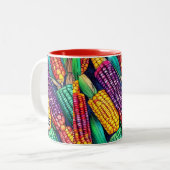 Indische corn tweekleurige koffiemok (Voorkant links)