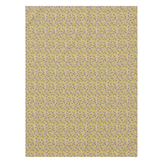 Indische Corn Waterverf Pattern Yellow Tablecloth Tafelkleed (Voorkant)
