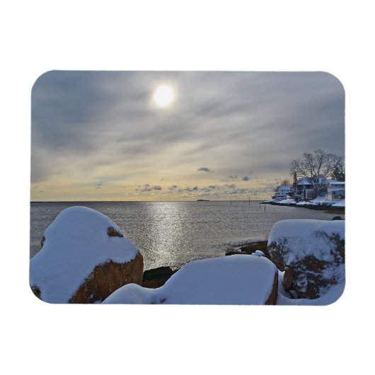 Indische cove Magnet Magneet (Horizontaal)