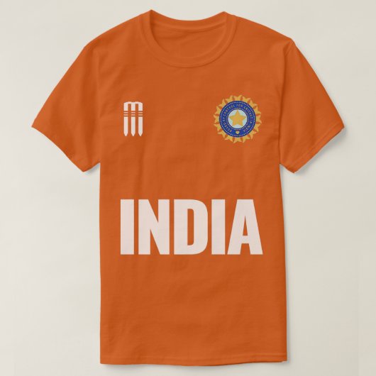Indische cricketsupporters Jersey India cricket Fa T-shirt (Design voorkant)