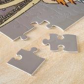 Indische dame en duif legpuzzel (Zijkant)