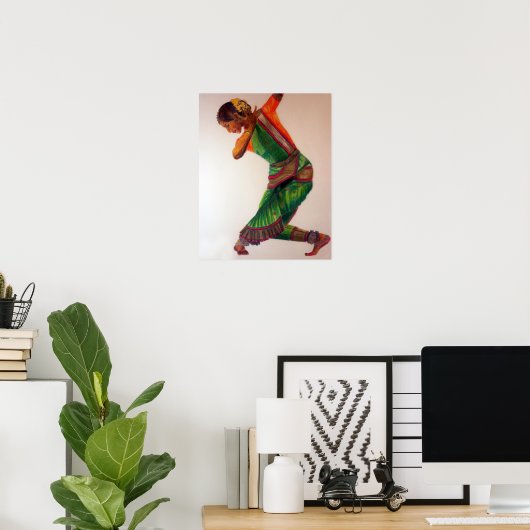 Indische dans II Poster (Thuiskantoor)