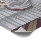 Indische danser in Sari Poster (Hoek)