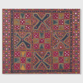 Indische decoratieve kunstdrukken cadeaupapier (Vlak)