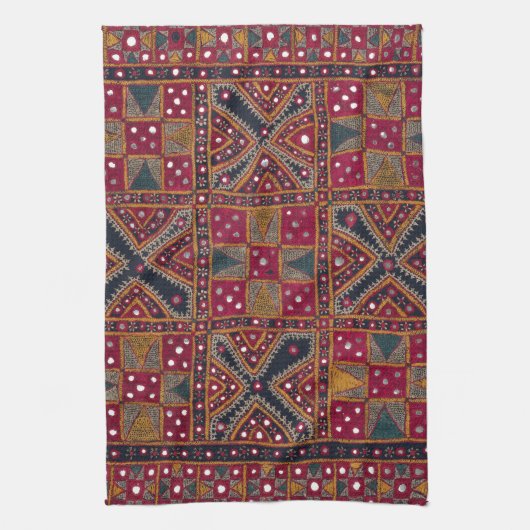 Indische decoratieve kunstdrukken theedoek (Verticaal)