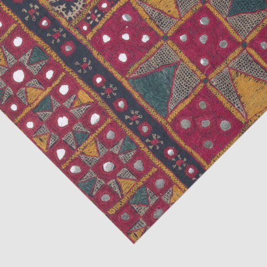 Indische decoratieve kunstdrukken tissuepapier (Detail)