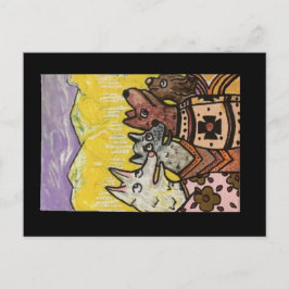 Indische deken honden, Aspen Glow Briefkaart