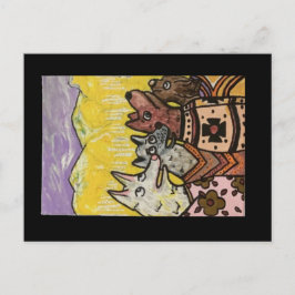 Indische deken honden, Aspen Glow Briefkaart