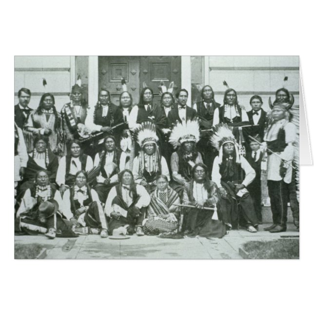 Indische delegatie van Sioux-leiders in Washington (Voorkant Horizontaal)