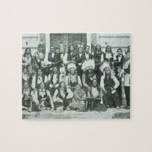 Indische delegatie van Sioux-leiders in Washington Legpuzzel