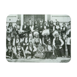 Indische delegatie van Sioux-leiders in Washington Magneet