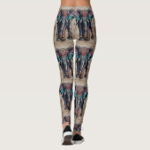 Indische Design Elephant Leggings (Achterkant)