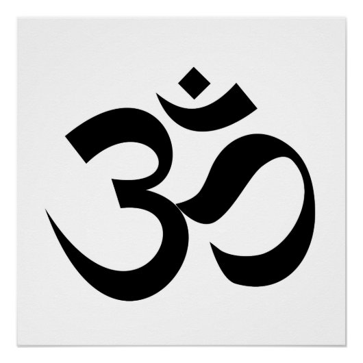 Indische dharmische religie, symbool: mantra Hindu Poster (Voorkant)