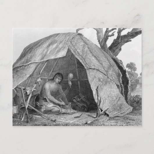 Indische dokter die een medicijnpotje maakt briefkaart (Voorkant)