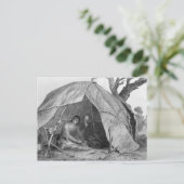 Indische dokter die een medicijnpotje maakt briefkaart (Staand voorkant)