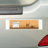 Indische Dream Weddenschap Water Bottle Label Bumpersticker (Op auto)