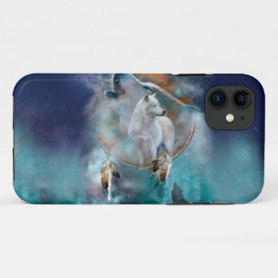 Indische dreamcatcher en etnische stammenwolf Case-Mate iPhone case