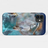 Indische dreamcatcher en etnische stammenwolf Case-Mate iPhone case (Achterkant (horizontaal))