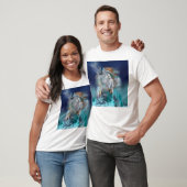 Indische dreamcatcher en etnische stammenwolf t-shirt (Unisex)