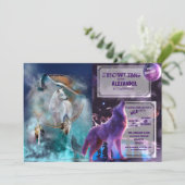 Indische dromer en etnische stammenwolf kaart (Staand voorkant)