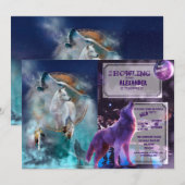 Indische dromer en etnische stammenwolf kaart (Voorkant / Achterkant)