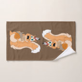 Indische eekhoorn met Nut Bad Handdoek (Handdoek)