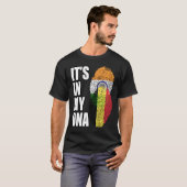 Indische en Belgische Mix DNA-vlag T-shirt (Voorkant volledig)