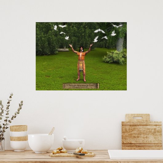 Indische en Indiase honden met Proverb Poster (Keuken)