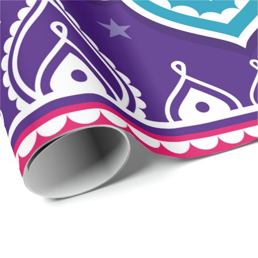 Indische en Pakistaanse truckerkunst naadloos in h Cadeaupapier (Rol Hoek)