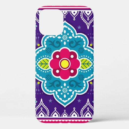 Indische en Pakistaanse truckerkunst naadloos in h Case-Mate iPhone Case (Achterkant)