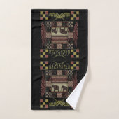 Indische etnische patchwork-olifanten bad handdoek (Handdoek)